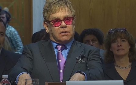 Elton John challenges Congress to do more in stopping AIDS